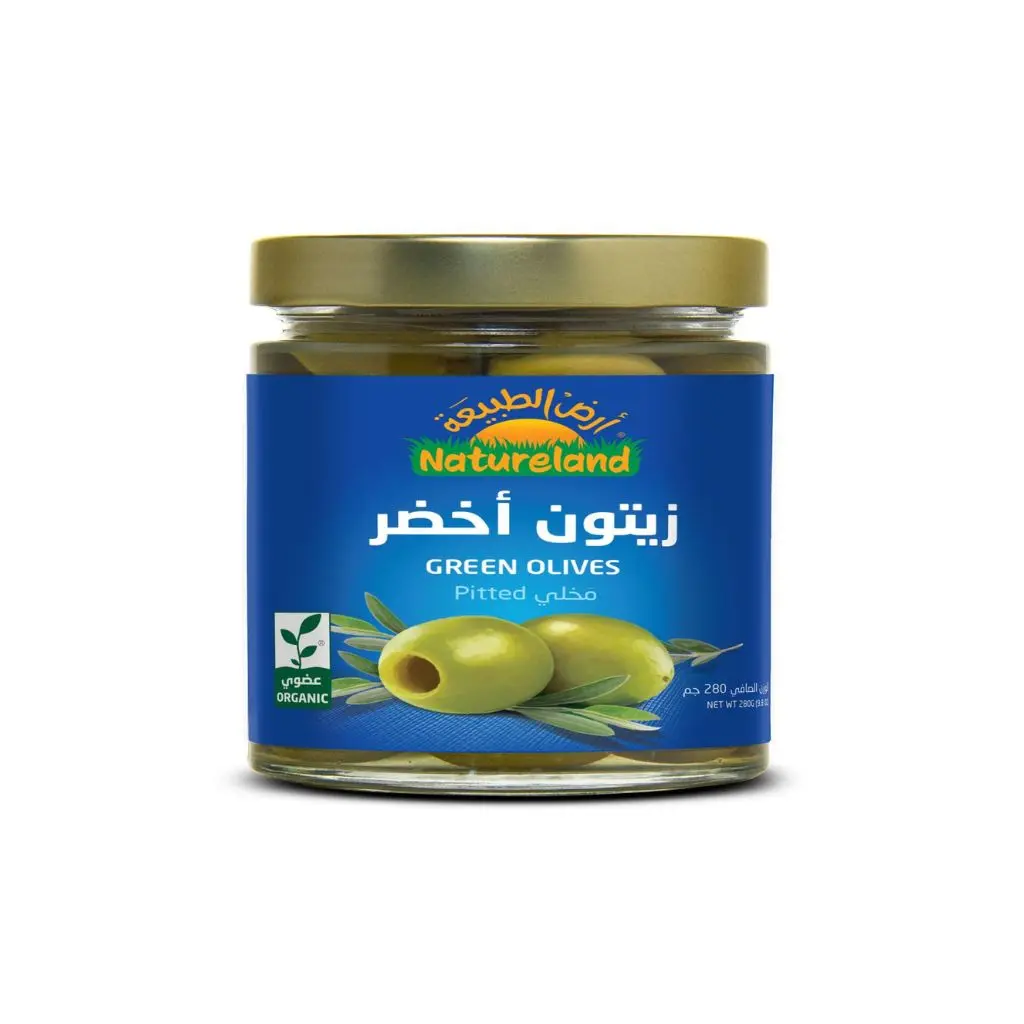 زيتون أخضر مخلي عضوي